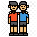Sibling Boy Couple Icon