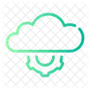 Sicher Cloud Computing Einstellungen Symbol