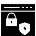 Sichern Sperren Browser Symbol