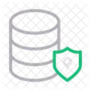 Sicher Schutz Datenbank Symbol