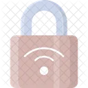 Sicheres WLAN Schloss Schutz Symbol