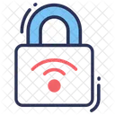 Sicheres WLAN Schloss Schutz Symbol