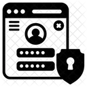 Sichere Anmeldung Websicherheit Webanmeldung Symbol