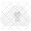 Sicher Cloud Sperren Symbol