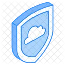 Private Cloud Sichere Cloud Cloud Schutz Icon