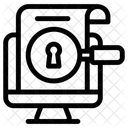 Sichere Analyse Sichere Auswertung Sichere Datenanalyse Symbol