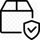 Sichere Lieferung Lieferschutz Box Shield Symbol