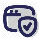 Sichere Webseite SSL Webseite Symbol