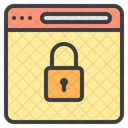 Web Lock Alarm Sichere Website Sichere Webseite Symbol