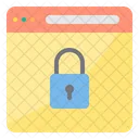 Web Lock Alarm Sichere Website Sichere Webseite Symbol