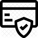 Kreditkarte Sichere Zahlung Sichere Karte Icon