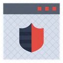 Browser Sicher Schild Icon