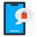 Sicherer Chat Sichere Nachricht Mobiler Chat Symbol