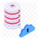 Sicheres Cloud Hosting Server Hosting Sicherer Cloud Server Icon