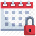 Sicherer Kalender Kalender Datum Icon