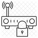 Sichern Sperren Router Symbol