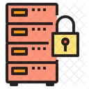 Server Sicherheit Verteidigung Server Datenbank Icon