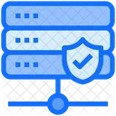 Sicherer Server Webhosting Datenbank Symbol