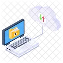 Cloud Daten Sicheres Backup Cloud Backup Symbol