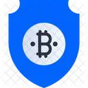 Sicherheit Sicheres Bitcoin Bitcoin Sicherheit Symbol