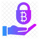 Bergbau Bitcoin Kryptowahrung Symbol