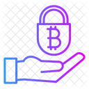 Sicheres Bitcoin Bitcoin Sicherheit Bitcoin Netzwerk Symbol