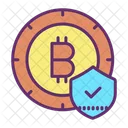 Sicher Sicheres Bitcoin Verifiziert Sicheres Bitcoin Symbol