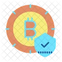 Sicher Sicheres Bitcoin Verifiziert Sicheres Bitcoin Symbol