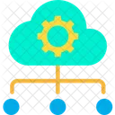 Cloud Computing Umgebung Cloud Cloud Hosting Symbol