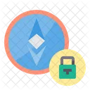 Passwort Geld Bitcoin Kryptowahrung Sicheres Ethereum Geschutztes Ethereum Icon