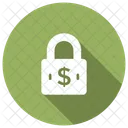 Sicheres Geld Dollar Schloss Icon