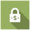 Sicheres Geld Dollar Schloss Icon