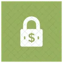 Sicheres Geld Dollar Schloss Icon