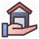 Sicheres Haus Sicheres Zuhause Echt Icon