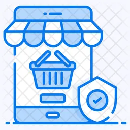 Sicheres Online-Shopping  Symbol