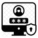 Passwortauthentifizierung Sicheres Passwort Sichere Anmeldung Icon