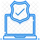 Secure Shield Antivirus Cybersicherheit Symbol