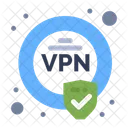 Sicheres VPN  Symbol