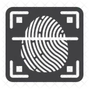 Sicherheit Fingerabdruck Scanner Symbol