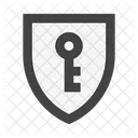 Sicherheit Schild Schlussel Icon