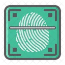 Sicherheit Fingerabdruck Scanner Symbol