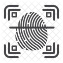 Sicherheit Fingerabdruck Scanner Symbol