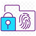 Sicherheit biometrischer Daten  Symbol