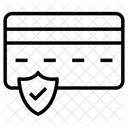 Sicherheit Von Geldautomatenkarten Bankkarten Sichere Karten Symbol