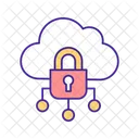 Editierbar Sicherheit Cloud Symbol