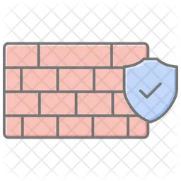 Sicherheitsfirewall  Symbol