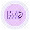 Sicherheitsfirewall  Symbol