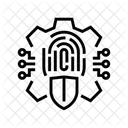 Sicherheit System Biometrie Symbol