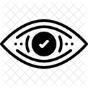 Sichtbar Gesehen Sehvermogen Vision Visuelle Ansicht Auge Optik Beobachten Blick Anschauen Starren Schimmert Kreischend Symbol