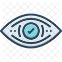 Sichtbar Gesehen Sehvermogen Symbol